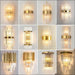 Modern Living Room Light Luxury Crystal Creative Wall Lamp -