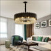Modern Simple Black Crystal Living Room Lighting -
