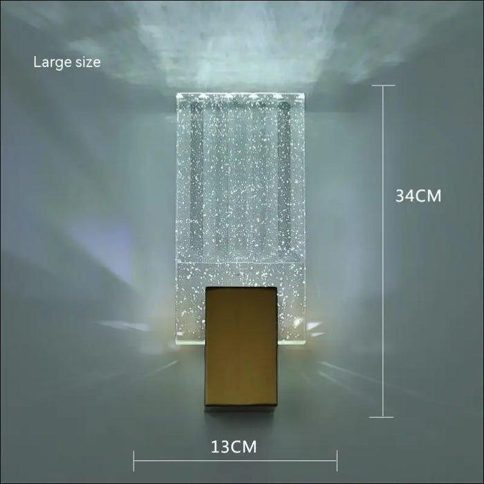 Modern Simple And Light Luxury Crystal Wall Lamp - Large