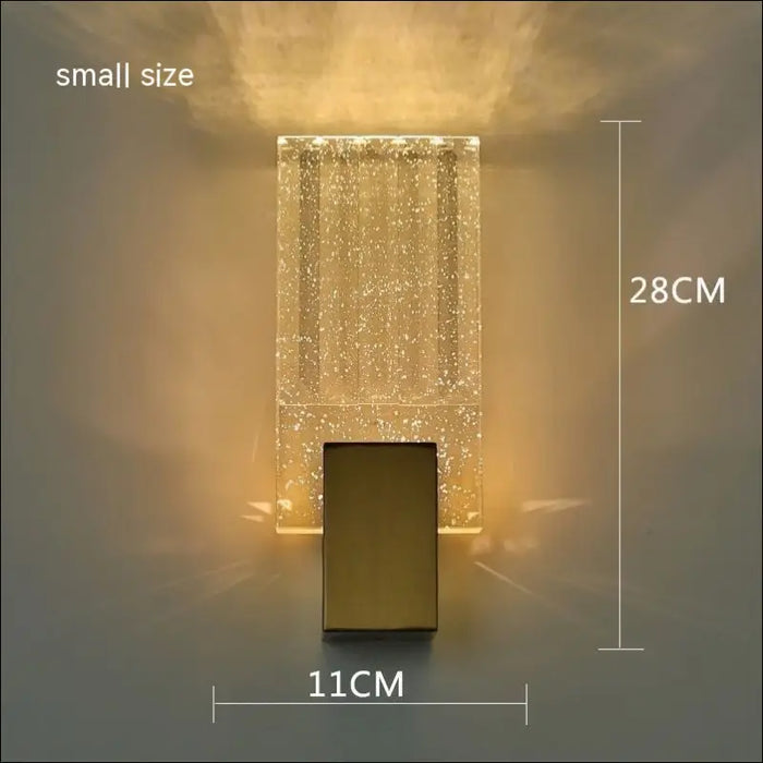 Modern Simple And Light Luxury Crystal Wall Lamp - Small