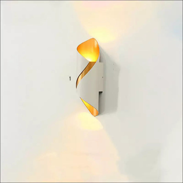 Modern Simple Outdoor Led Waterproof Wall Lamp - White gold
