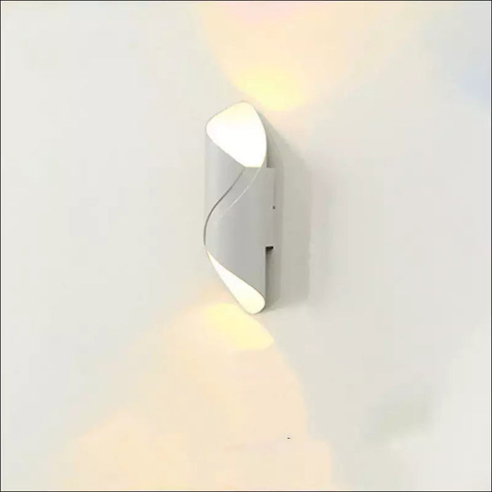 Modern Simple Outdoor Led Waterproof Wall Lamp - White A /
