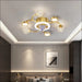 Modern Smart Bedroom Ceiling Fan Lamp - Gold / 53x16cm -