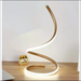 Modern LED Spiral Table Lamp - Warm light / Gold -