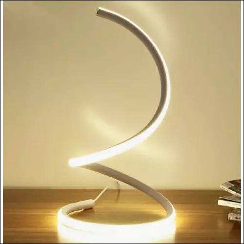 Modern LED Spiral Table Lamp - Warm light / White -