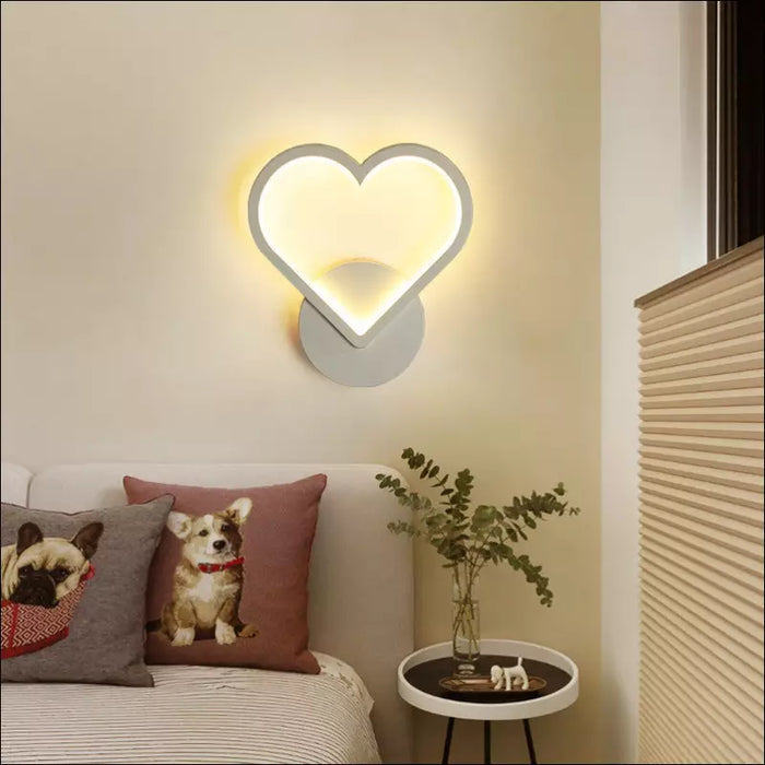 Mood Setting Wall Lamp - Heart / Colorful - Decorative Piece