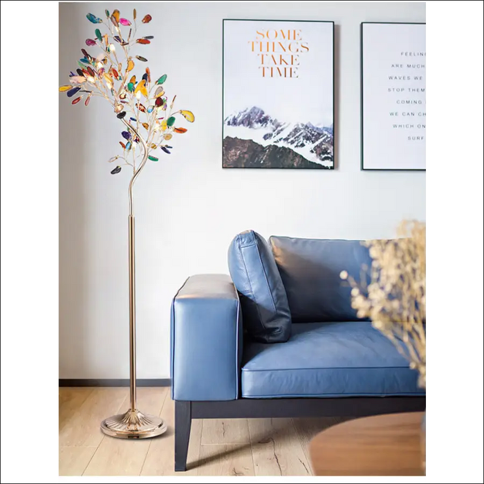 Nordic Floor Lamp Living Room Creative Agate Tree Branch