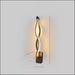 Nordic Minimalist LED Lamp - Wavy black / Warm light -