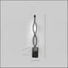 Nordic Minimalist LED Lamp - Wavy black / White light -