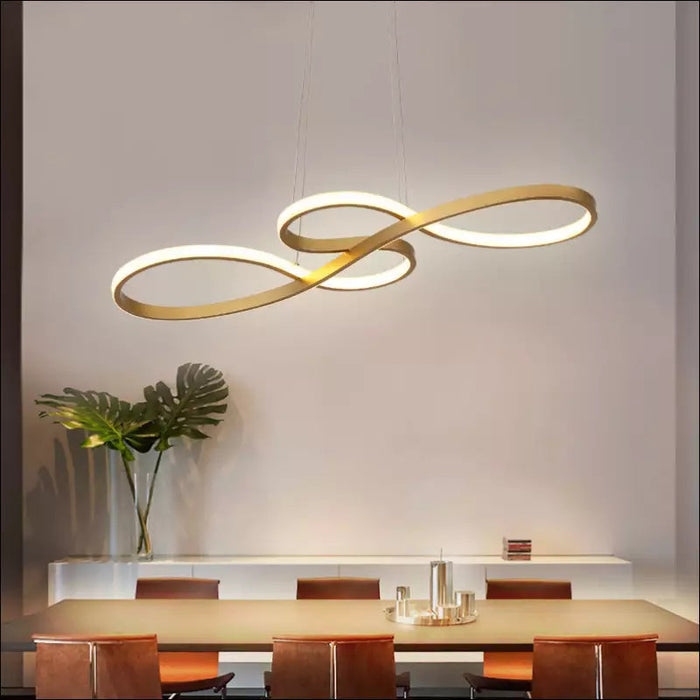 Nordic LED Postmodern Restaurant Lights - Gold / 75X32cm /