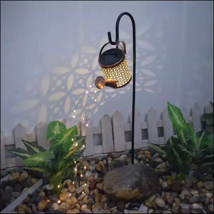 Outdoor Solar Watering Can Ornament Lamp - A - Decorative