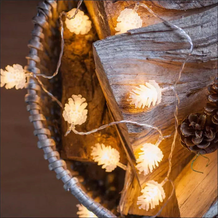 LED Pine Cone Sting Lights - Decorative Piece