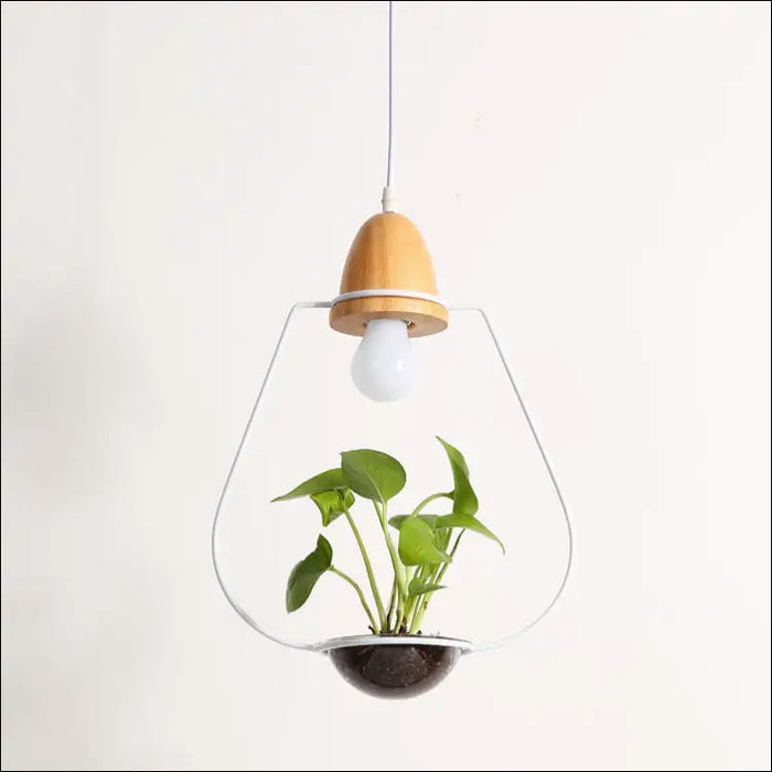 Plant Chandelier - B white / Three color light - decorative