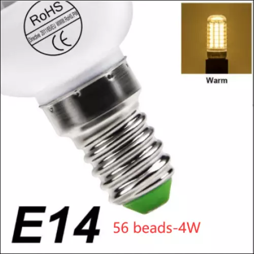Low Power High Brightness Corn Bulb - E14 warm / 56 beads 4W