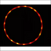 Premium LED Lights Glow In Dark Hula Hoop - Red / 90cm -