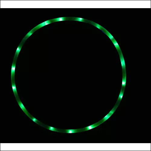 Premium LED Lights Glow In Dark Hula Hoop - Green / 90cm -