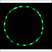 Premium LED Lights Glow In Dark Hula Hoop - Green / 90cm -