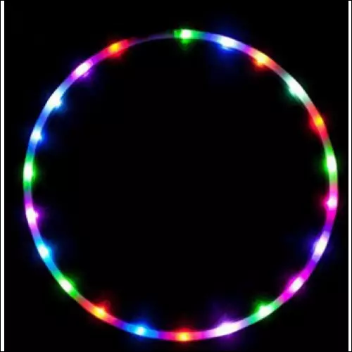Premium LED Lights Glow In Dark Hula Hoop - Multicolour /