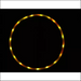 Premium LED Lights Glow In Dark Hula Hoop - Yellow / 90cm -