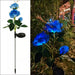 Resin Craft Lotus Tulips LED Solar Light For Garden & Lawn -