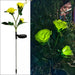 Resin Craft Lotus Tulips LED Solar Light For Garden & Lawn -