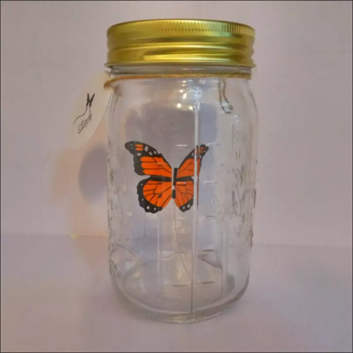 Serene Wing - Dancing Butterfly In A Jar - orange -
