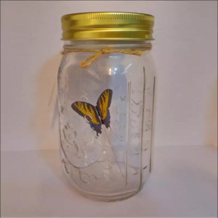 Serene Wing - Dancing Butterfly In A Jar - yellow -
