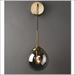 Shaded Glass Orb Wall Lamp - Decorative Piece