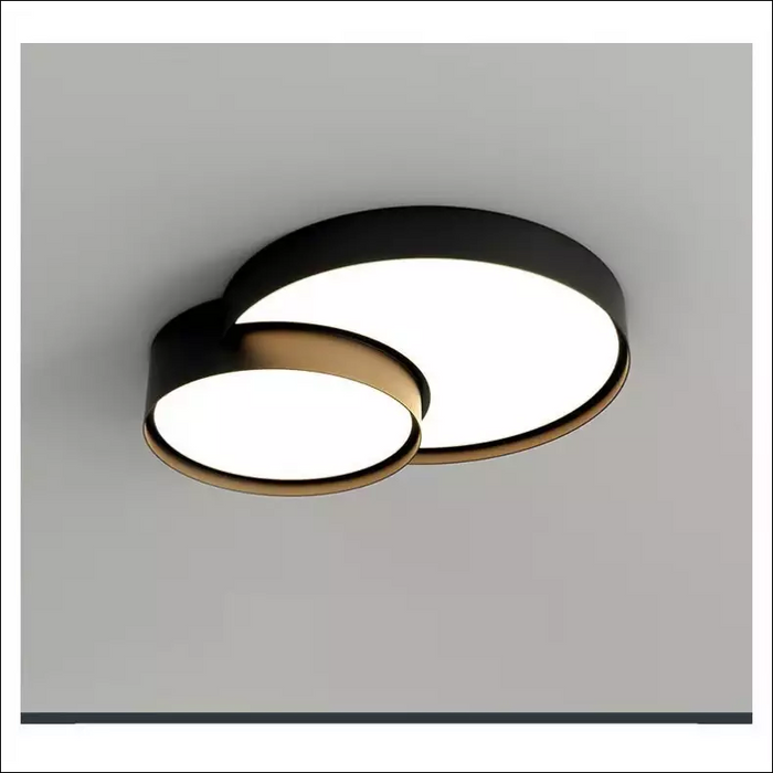Simple And Fashionable Ceiling Lamp - Round black 50CM /