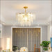 Simple Living Room Glass Chandelier - decorative piece