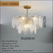 Simple Living Room Glass Chandelier - Double layer / 50cm -