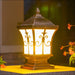 Solar Column Headlights Garden Wall Lights - decorative