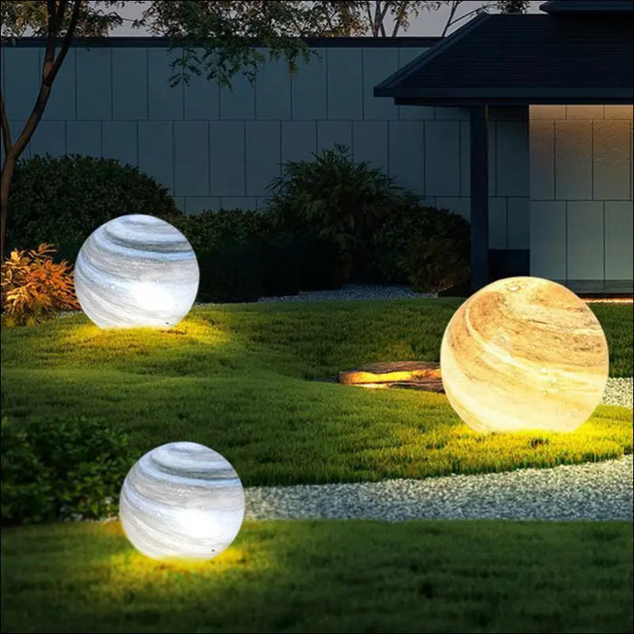 Solar Lawn Outdoor Waterproof Villa Garden Grass Earth Lamp