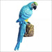 Solar Owl LED Light - Blue parrot - Decorative Piece