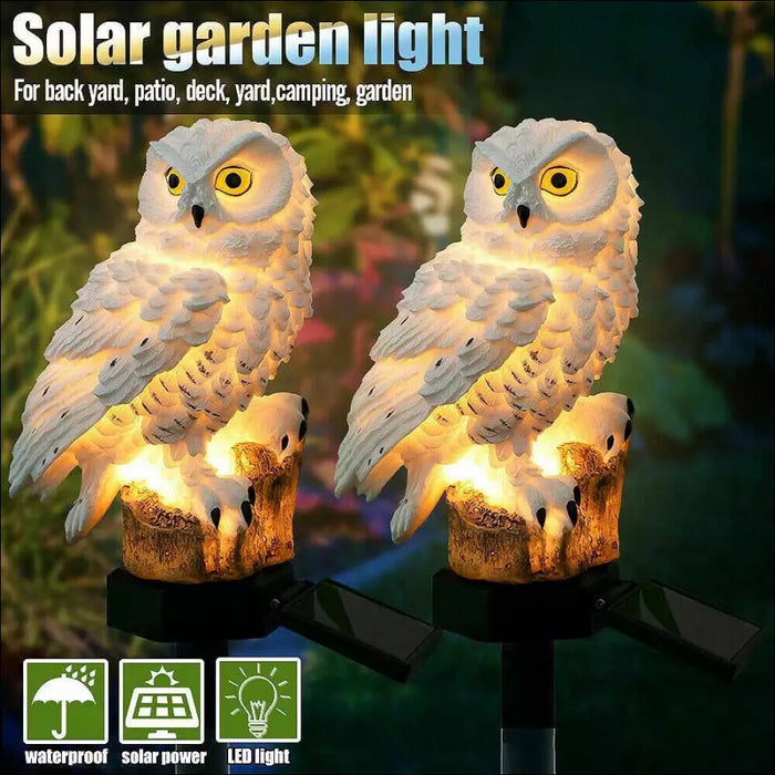 Solar Owl LED Light - Decorative Piece