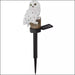Solar Owl LED Light - White - Decorative Piece