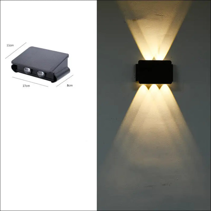 Solar Outdoor Corridor Waterproof Wall Lamp - 5Tanks -