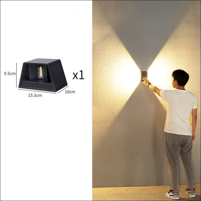 Solar Outdoor Corridor Waterproof Wall Lamp - Armor -