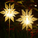 LED Solar Snowflake Light Outdoor Waterproof - Warm -