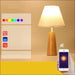 Solid Wood Lamp Bedroom Head Of Bed - Colorful light bulb -