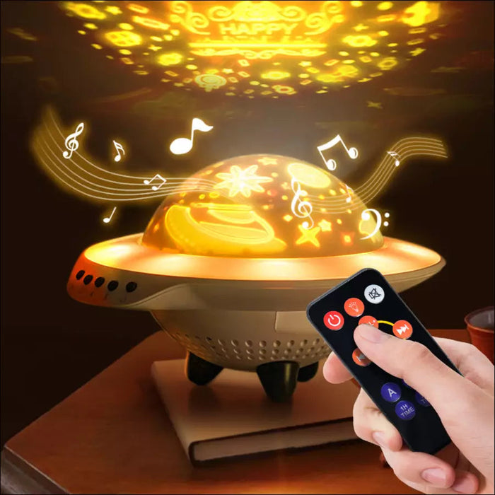 UFO Star Night Light Projector for Kids - Decorative Piece