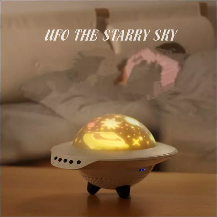 UFO Star Night Light Projector for Kids - Plug in Bluetooth