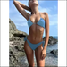 The Sunkini - Tan Through Bikini - Blue / L - Decorative