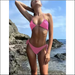 The Sunkini - Tan Through Bikini - Pink / L - Decorative