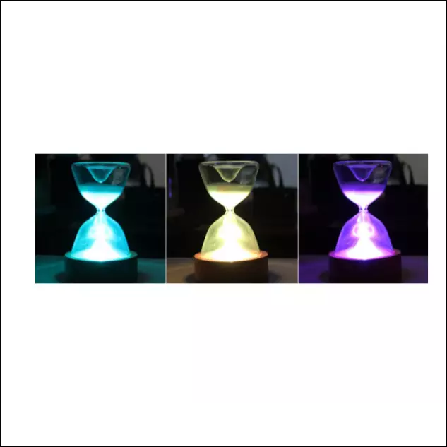 Timed Colorful Hourglass With Sleeping Remote Night Light -