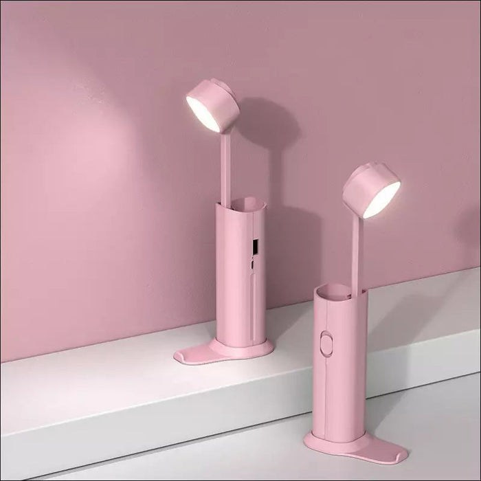 TorchBank - 4 in 1 Portable Desk Lamp - Pink - Decorative