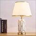 Touch American Ceramic Table Lamp - White /