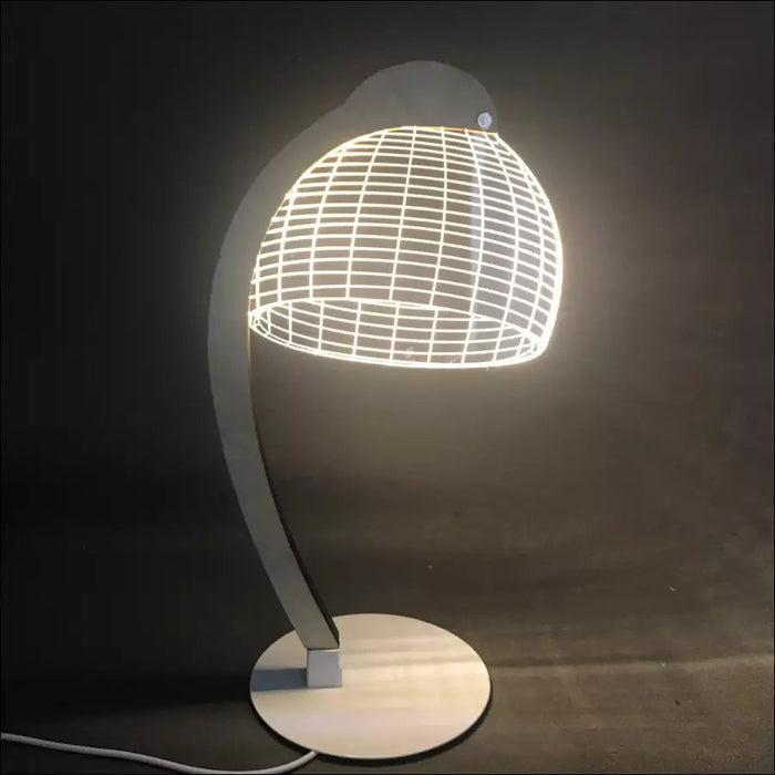 3D Visual Desk Lamp - Curved Table - Decorative Piece