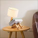 The Wooden Robot Table Lamp - White / Warm white light /