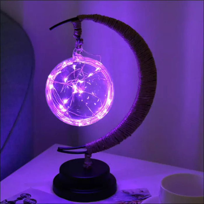 Woven LED Star Lights Lamp - Ball / USB - Decorative Piece